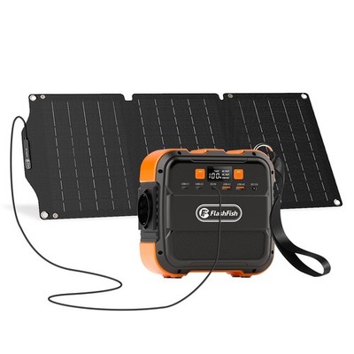 FlashFish A101 Solargenerator Power Station 98Wh 120W Mit Solarmodule 30W 18V