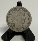 1911 D 25C Barber Quarter