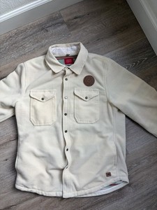 SDFC XL Sportiqe Unisex High Country Reeves Full-Button Long Sleeve Shirt Cream