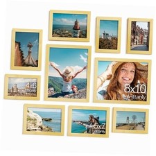 Picture Frames Set of 10, Picture Frames Collage Wall Decor with 10 Pack Gold