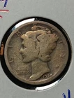 👉1924-Mercury Dime Good Book Filler Vg  Choice   #93