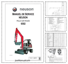 Neuson 6502 Wheel Excavators Service Manual FR PDF