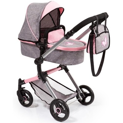 Bayer Versatile Doll Stroller Reversible, Convertible Pram for Dolls to 20 in...