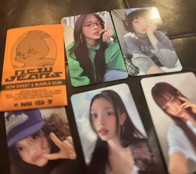 New Jeans How Sweet & Bubble Gum 5枚セット NEW JEANS Official 5 Photocard SET Album 'HOW SWEET' Kpop