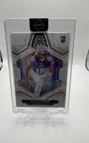 2024 Panini Mosaic - Rookies Dallas Turner #317 White Sparkle Prizm (RC)