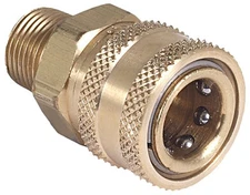 Pressure Washer Quick Connect Socket, Brass, 3/8 MNPT x 3/8 In. - AW-0017-0007