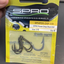 Spro Power Drop Shot DSF size 1/0 - 6 count