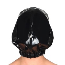 Elastic Neck Latex Hood with Breathing Hole Rubber Mask Fetish Clubwear BDSM