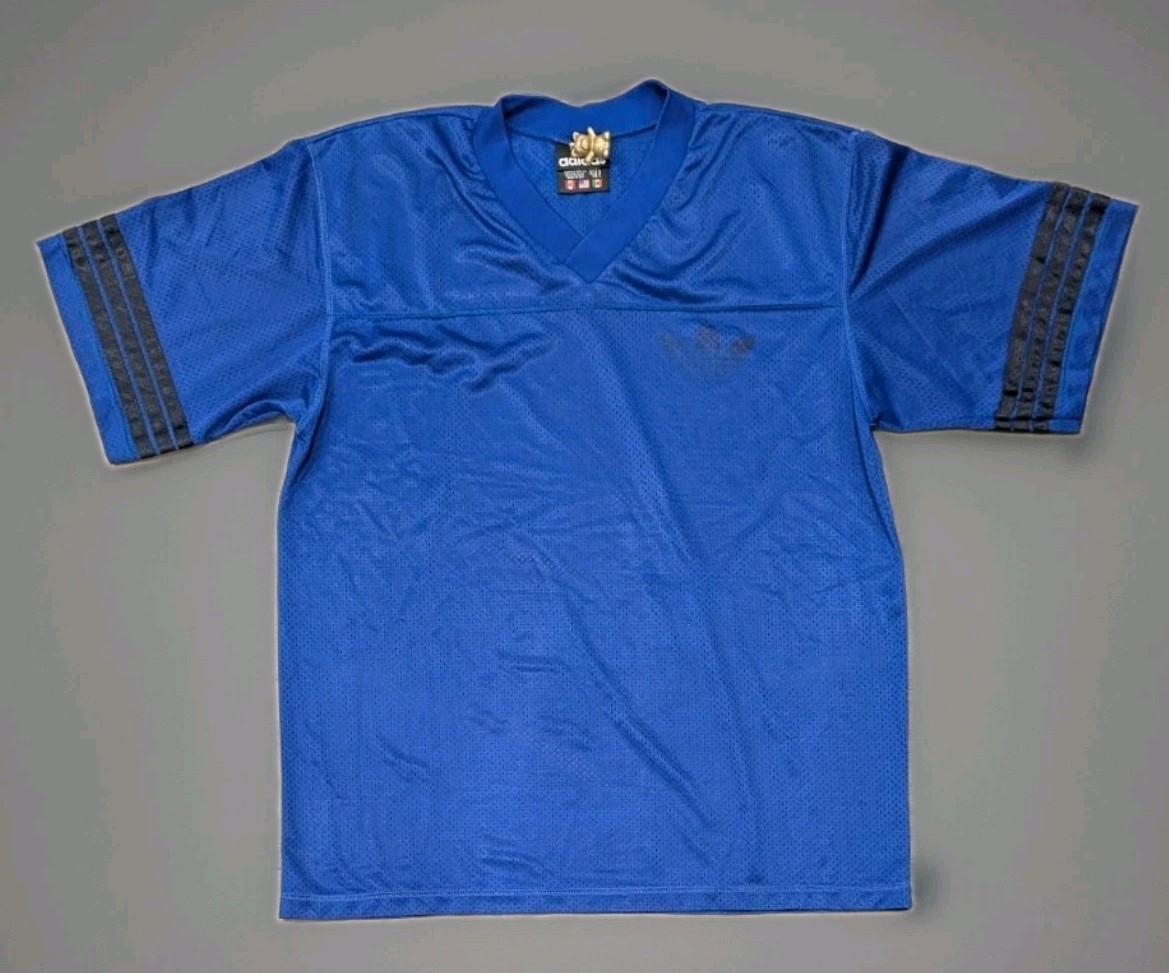 Vintage Mesh 90s Y2K Blank Adidas Promo Football Style Jersey Mens Large