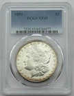 1893 $1 Morgan Silver Dollar, PCGS XF45, Scarce Date, Nice Eye Appeal