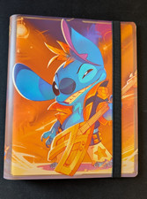 Stitch Rockstar Binder Disney Lorcana 4- Pocket Side Loan holds 80 cards