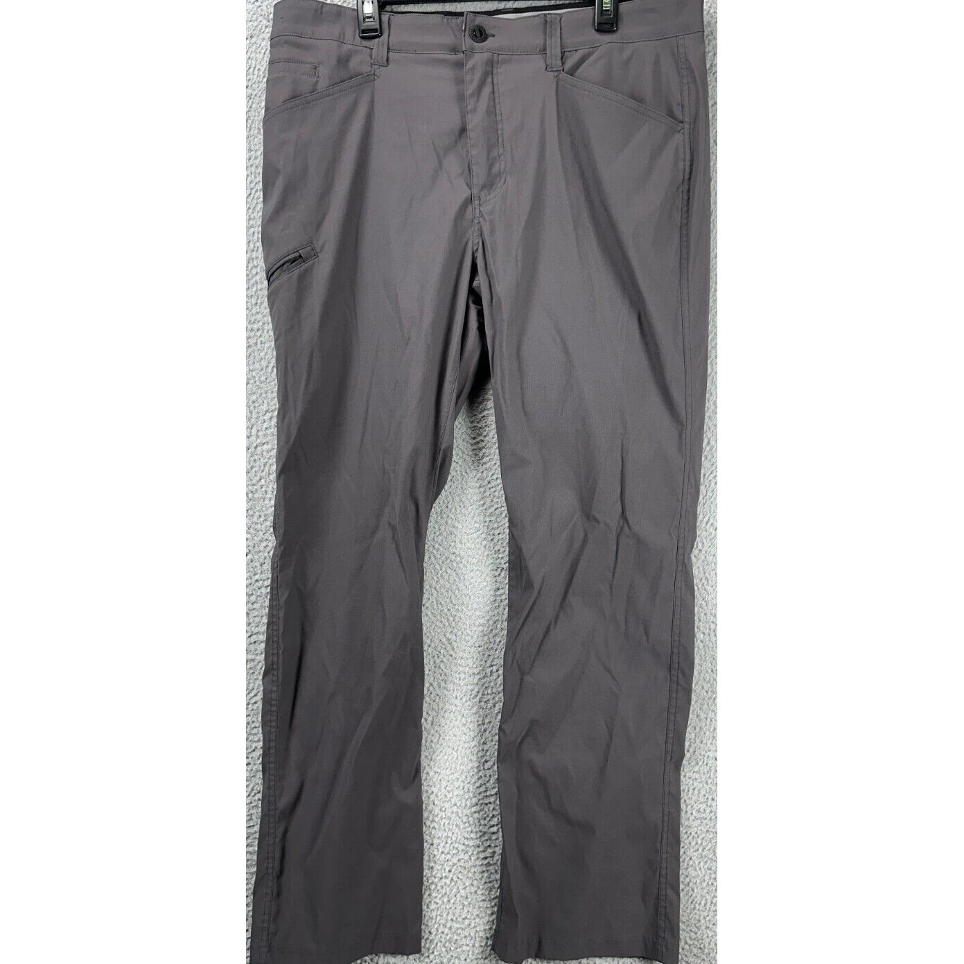 Orvis Hiking Pants Mens 38X32 Grey Nylon Blend Straight Water Repellant Stretch