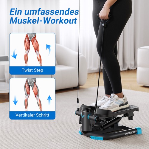 MERACH Mini Stepper für Bewegung Twist Stair Stepper 330LBS Kapazität Ganzkörper - Bild 3 von 10