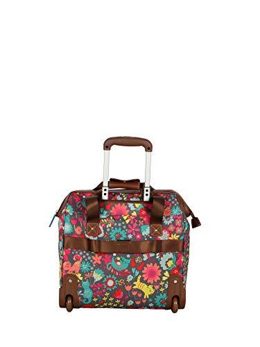 Bolso de mano Lily Bloom diseño con patrón de diseño cabina con ruedas debajo del asiento - Imagen 26 de 67