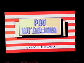 PRO WRESTLING (Nintendo NES, 1986) Authentic Tested Very CLEAN