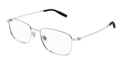 NEW Mont Blanc MB0373oA-001 Silver Silver Eyeglasses