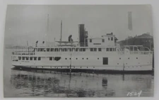 Steamship Steamer COLONEL CLAYTON real photo postcard RPPC