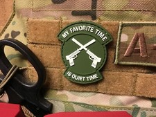 Patch Klett - My Favorite Time - Klett Aufn&auml;her PVC Oliv