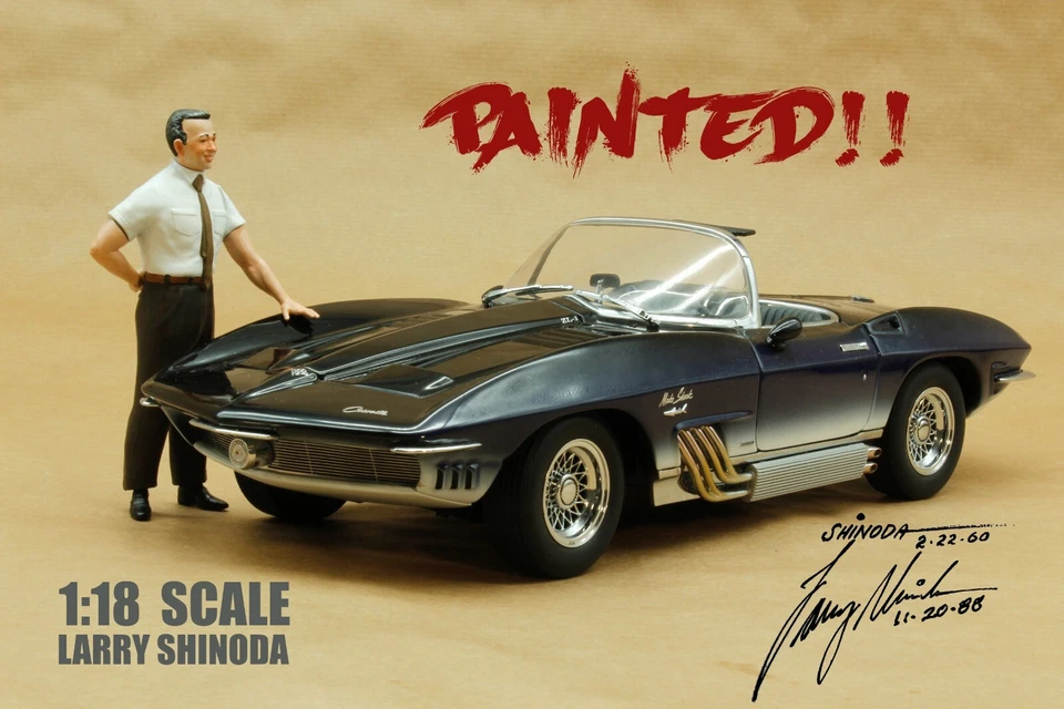 Autoart Millennium Chevrolet Corvette Mako Shark -LARRY SHINODA FIGURE 1:18 - Imagen 2 de 4