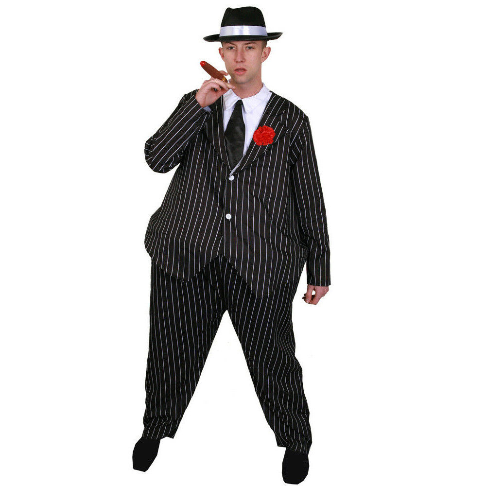 Gangster Boy Costume Mini Al Capone Pinstripe Suit Gangster Boy Costume Mini Al Capone Pinstripe Suit