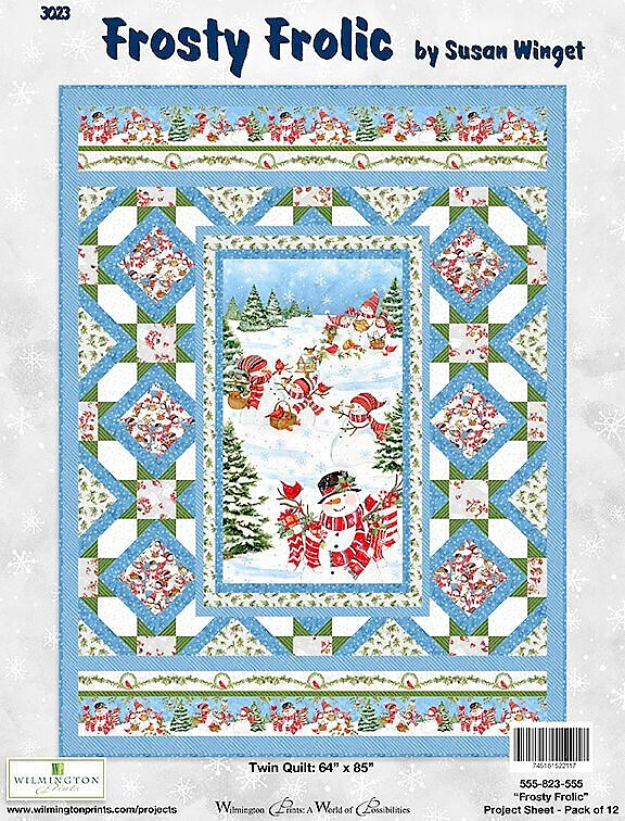WILMINGTON #39854 419 "FROSTY FROLICS SOBRE TODA IMPRESIÓN POR PATRÓN GRATIS Foto 2 de 2