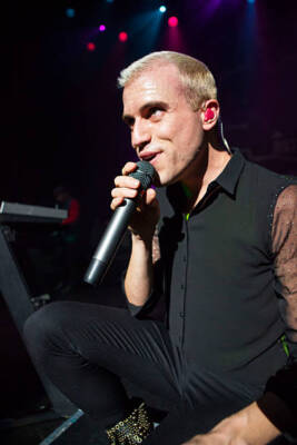 Tyler Glenn of Neon Trees in concert for 987 Kringle Jingle at The- Old Photo-12