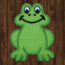 Frog Embroidered Patch — Iron On