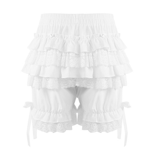 Women Frilly Tiered Pettipants Ruffle Lace Bloomers Shorts Dance Underpants Soft - Picture 42 of 56
