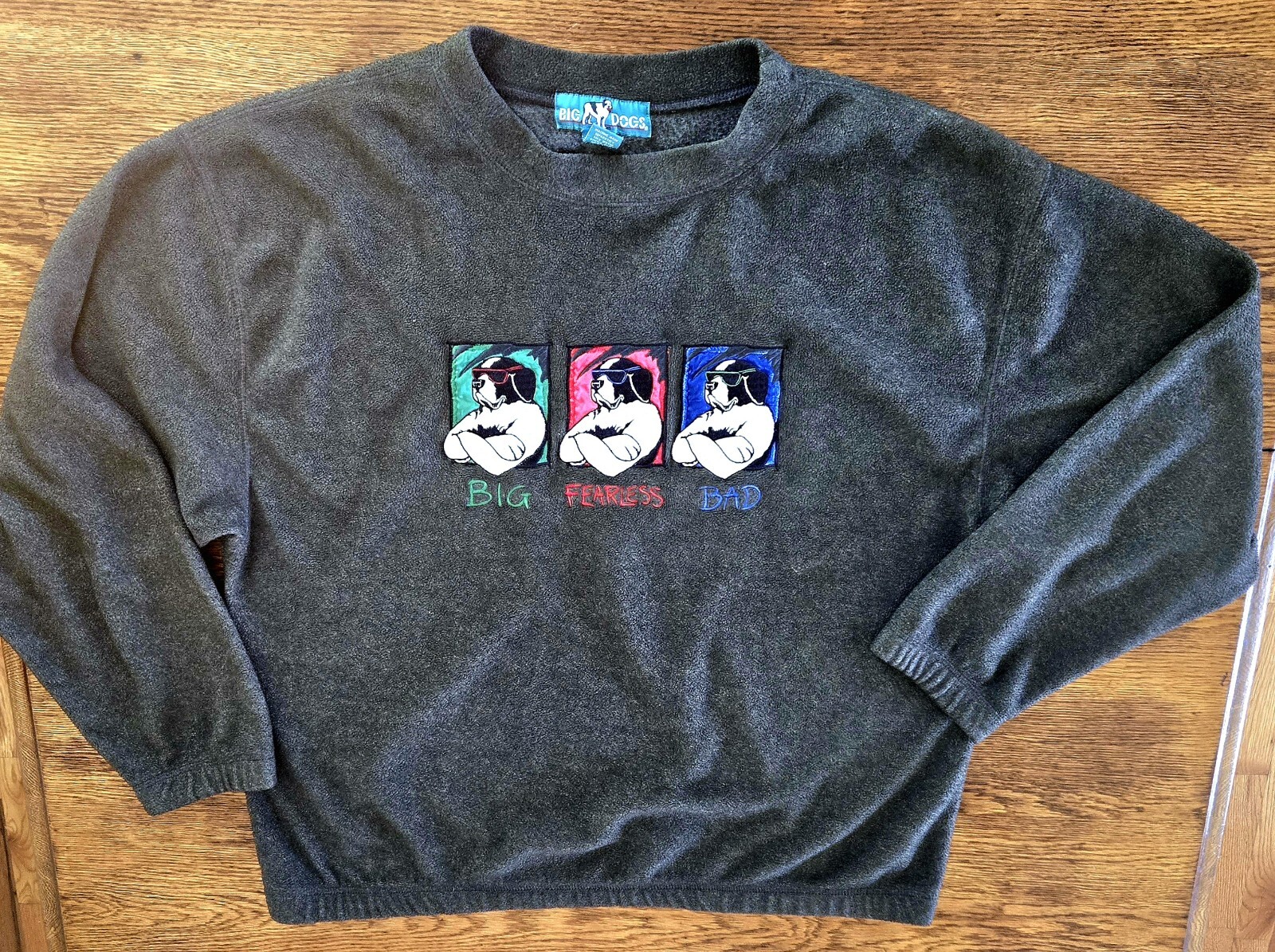 Big Dog Fleece Pullover Big Fearless Bad XL Falak Tayyeb Platinum Government Services L.L.C