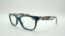 FENDI FF 0206 737 TEAL MULTICOLORED DESIGNER AUTHENTIC EYEGLASSES 51-17 140
