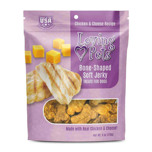 Loving Pets Chicken Soft Jerky Dog Treats 6 oz Bag - Picture 4 of 5