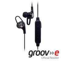 Groov-e In-Ear Wireless Headphones Bluetooth Pulse V2 Remote & Microphone Black