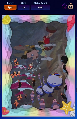 Topps Disney Collect Digital Oceanic Explorers PINOCCHIO Iridescent ...