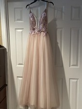 Beautiful Pink prom dress size 5/6. Worn once. Slightly Used. Single owner.