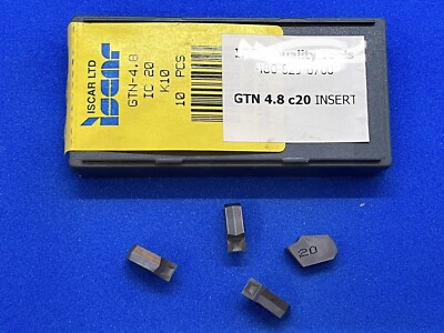 GTN 4.8 IC20 Carbide Insert 10 pcs Iscar New-Inventory Clearance