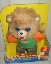  10969 NRFB Wicked Cool Toys Hug N Sing Teddy Ruxpin Adventure Plush Teddy Bear