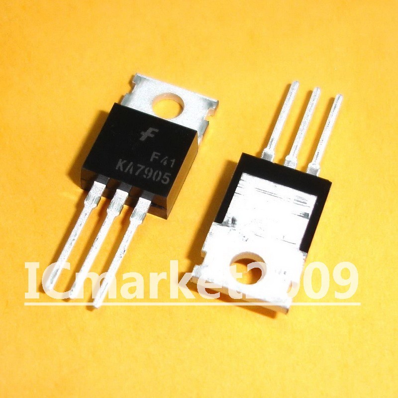 50 PCS KA7905 TO-220 KA 7905 KA7905TU 3-Terminal 1A Negative Voltage ...