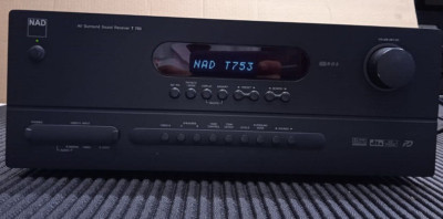 NAD T753 Surround Sound Receiver 6.1 Home Theatre Amplifier with Remote