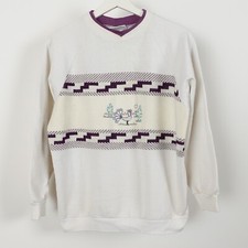 Vintage 90s Southwest Desert Knit Sweatshirt Womens Size Large Made in USA Aztec