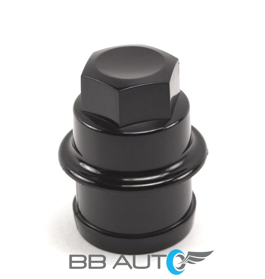 CONJUNTO DE 32 TAMPAS DE PORCA DE RODA DE VAN SILVERADO AVALANCHE SIERRA EXPRESS PRETO NOVO - Imagem 2 de 4