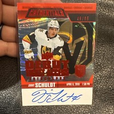 2019 Credentials Debut Ticket Access Autos Red /65 Jimmy Schuldt Rookie Auto RC