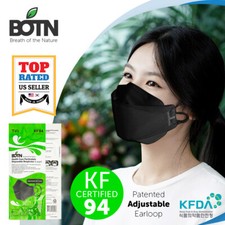 10-100 Pcs KF94 BLACK Protective Face Mask Adult Made in Korea KFDA Certified