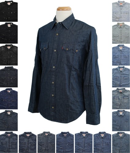 Levi's Men's Western Denim Shirt Casual 