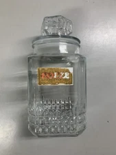 Vintage Koeze's Glass Jar Cannister Kitchen Storage Candy Nuts 10" Tall