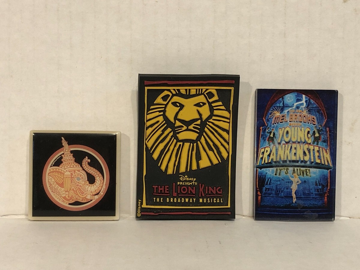 Disney Presents The Lion King The Broadway Musical Rubber Movie Magnets  3-Pack