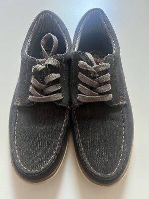 Globalwin Mens Size Boat Shoes M1661-1 Lace Up Textile Loafers Global Win 