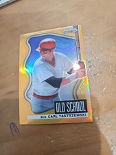 2022 Panini Prizm Old School Neon Orange Prizm 51/100 Carl Yastrzemski #OS-8 HOF