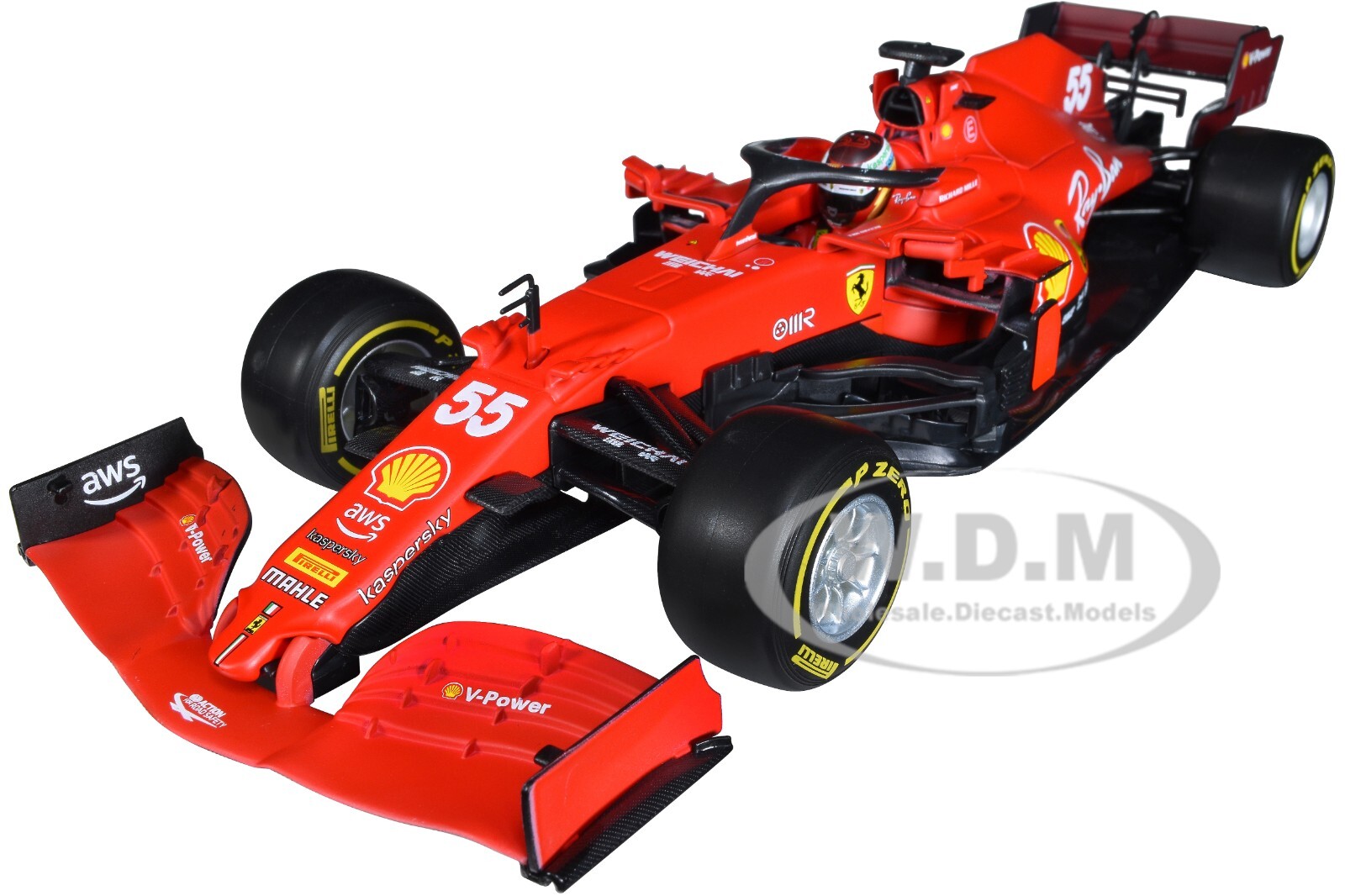 FERRARI SF21 55 КАРЛОС САЙНС ФОРМУЛА-1 F1 118 БОЛИД ИЗГОТОВЛЕННЫЙ НА ЗАКАЗ BBURAGO 16809 SA 16390₽