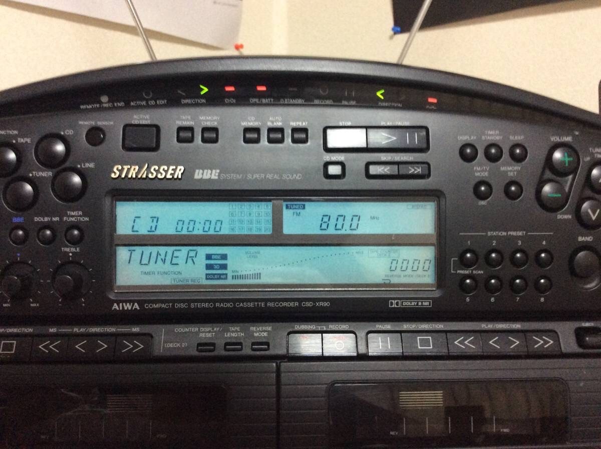 Aiwa csd xr90 アイワ cdラジカセ 90年代 Yahoo オークション