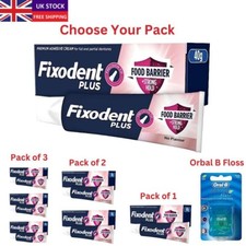 Fixodent Plus Premium Denture Adhesive Cream 40g 10x Stronger  Best Food Sealer